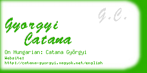 gyorgyi catana business card